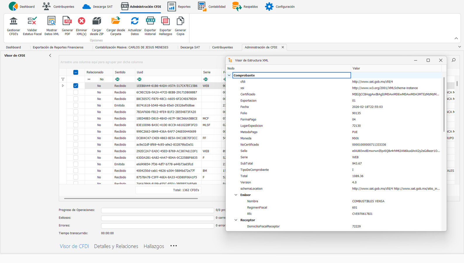 Administración CFDI
